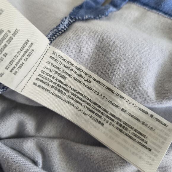 Vintage Y2K Hollister Shirt Men L Blue Ombre Embroidered Logo Tee Surf Skater - Picture 8 of 8